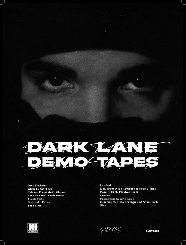 Dark Lane Demo Tapes (Drake) The College Poster Sale Company