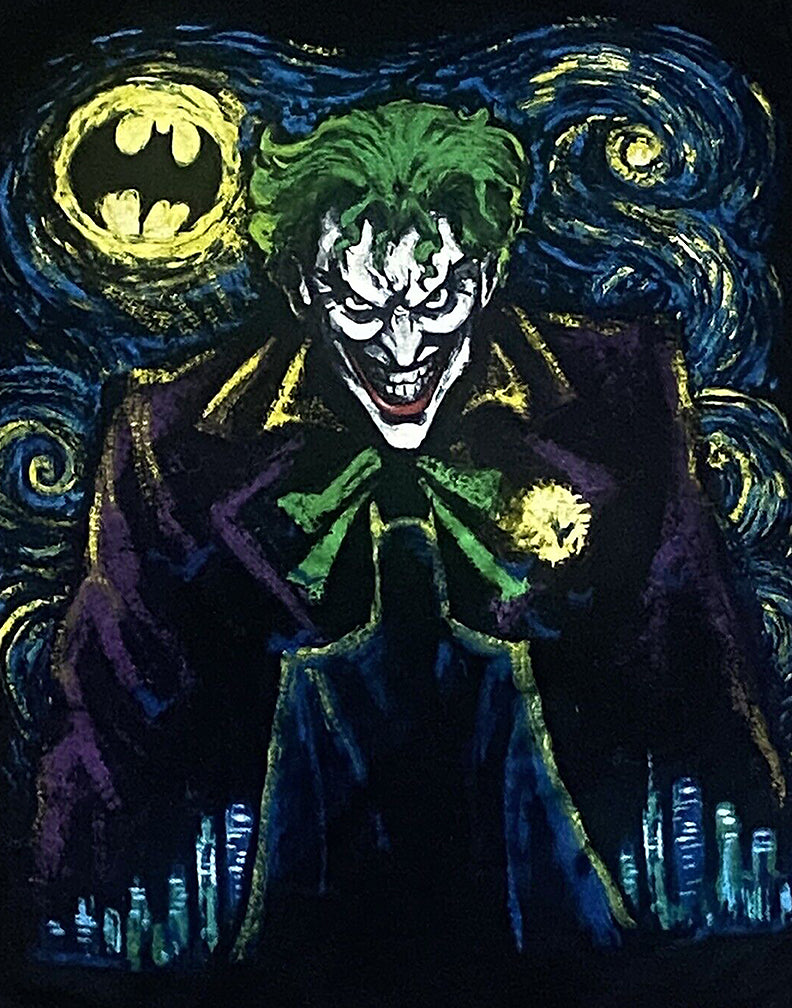 Batman Joker Starry Night The College Poster Sale Company