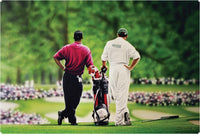Tiger Woods and Caddie