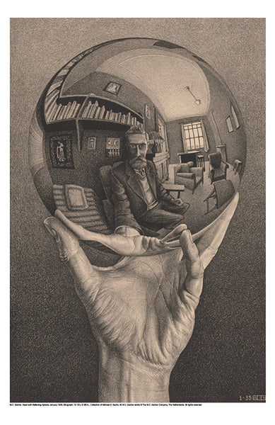 MC Escher - Hand with Globe