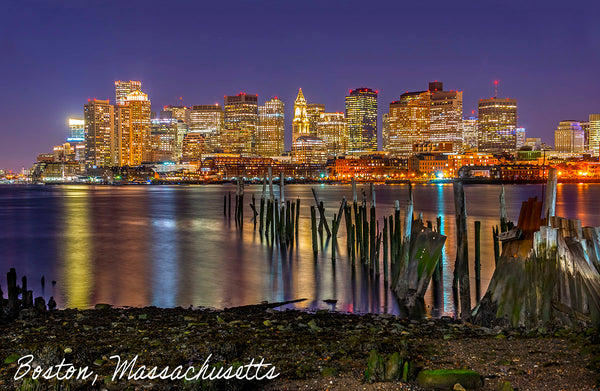 Boston Skyline at Night