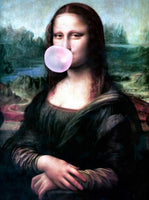 Mona Lisa - Blowing Bubble