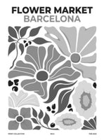 Flower Market Barcelona B&W