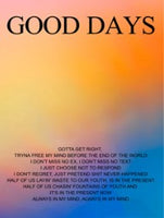 SZA GOOD DAYS QUOTE