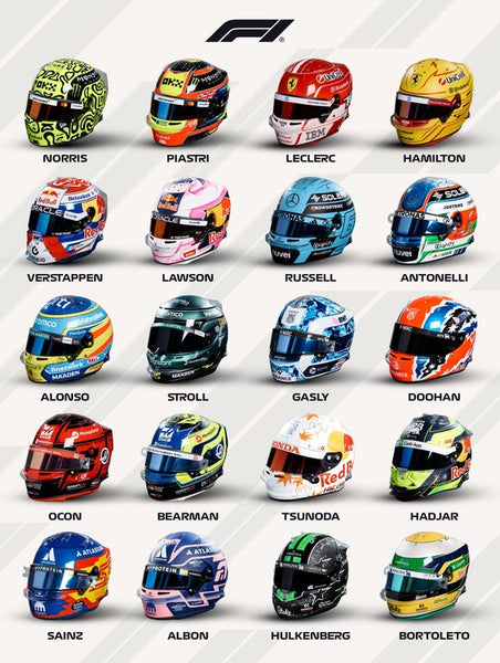F1 HELMETS