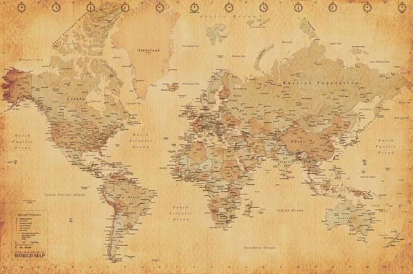 WORLD MAP TERRAIN