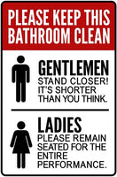 Please Keep Bathroom Clean