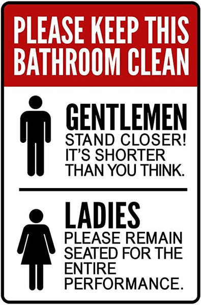 Please Keep Bathroom Clean