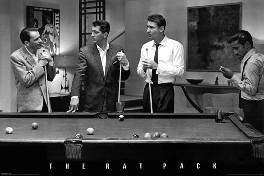 Rat Pack Playing Pool