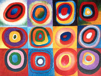 Kandinsky - Farbstudie Quadrate
