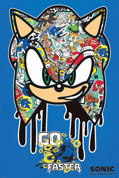 Sonic The Hedgehog - Go Faster Graffiti