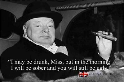 Churchill - Drunk Quote