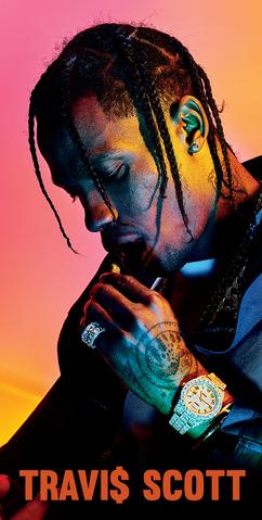 Travis Scott Pink Background