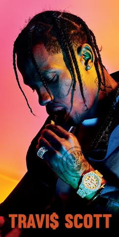 Travis Scott Pink Background