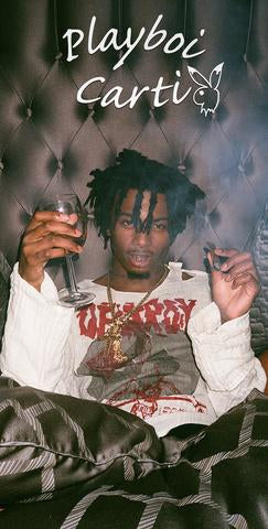 Playboi Carti Drinking and Smoking