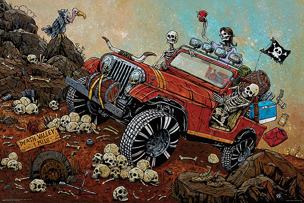 Death Valley Skeletons in Jeep