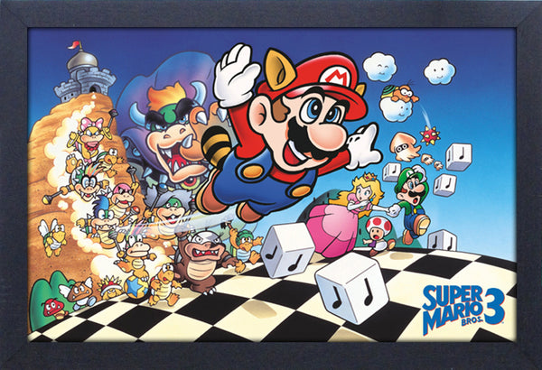 Super Mario Bros 3 Framed Gelcoat