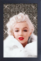 Marilyn Monroe White Coat Framed Gelcoat