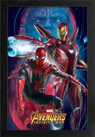 Avengers IW Spider Man Iron Man Framed Gelcoat