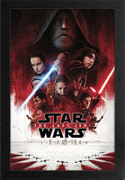 Star Wars - TLJ One Sheet Framed Gelcoat