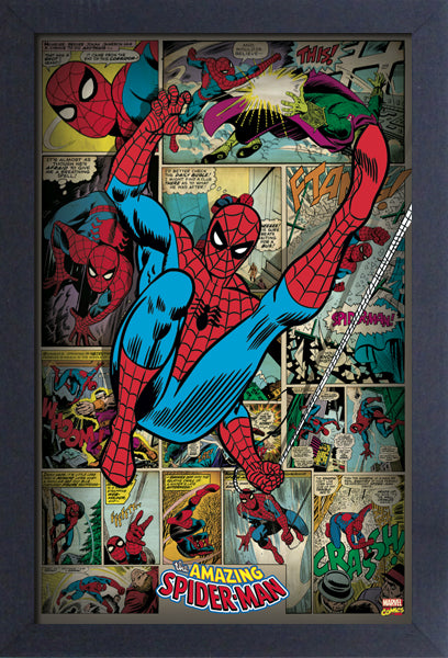 Spiderman Panels Framed Gelcoat