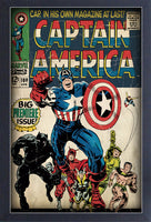 Captain America Issue #100 Framed Gelcoat