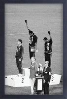 Black Power Salute Framed Gelcoat
