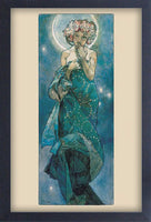 Alphonse Mucha Moon Framed Gelcoat