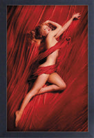 Marilyn Monroe - Red Silk Framed Gelcoat