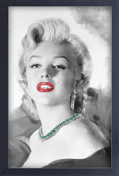Marilyn Monroe - Diamonds are Forever Framed Gelcoat