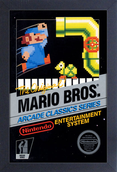 Super Mario Bros Arcade Framed Gelcoat