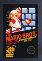 Super Mario Bros Cover Framed Gelcoat