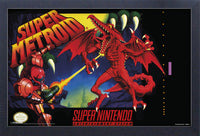 Nintendo Super Metroid Framed Gelcoat