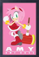 Sonic Modern Character Amy Framed Gelcoat