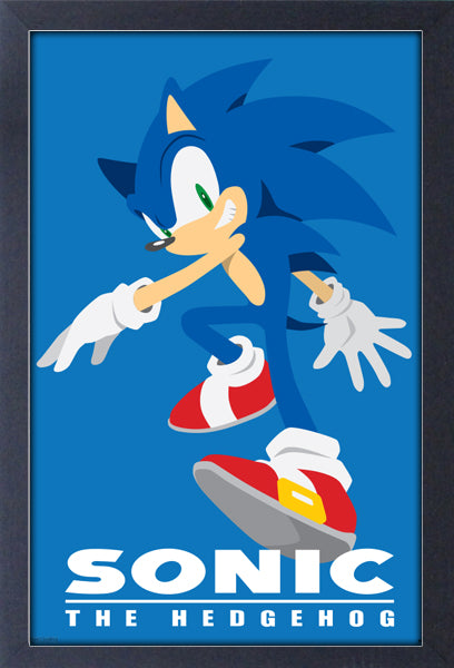 Sonic the Hedgehog - Mordern Character Framed Gelcoat