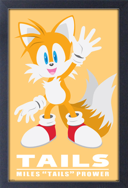Sonic - Modern Character - Tails Framed Gelcoat
