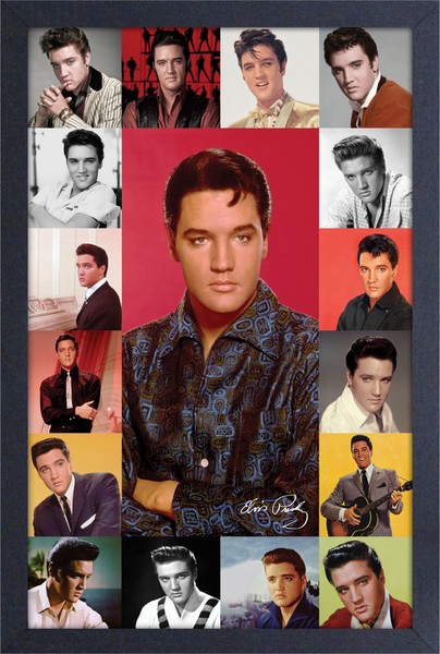 Elvis - Portrait Composite Framed Gelcoat