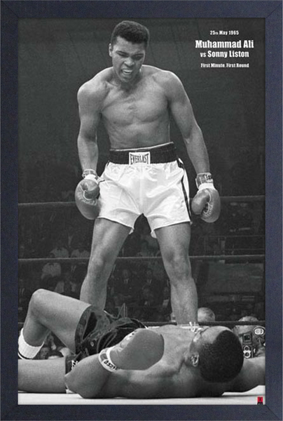 Ali vs. Liston - Portrait Framed Gelcoat